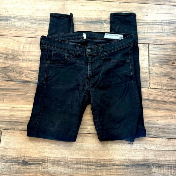 Rag & Bone black skinny rock & roll jeans! EUC - Picture 1 of 3